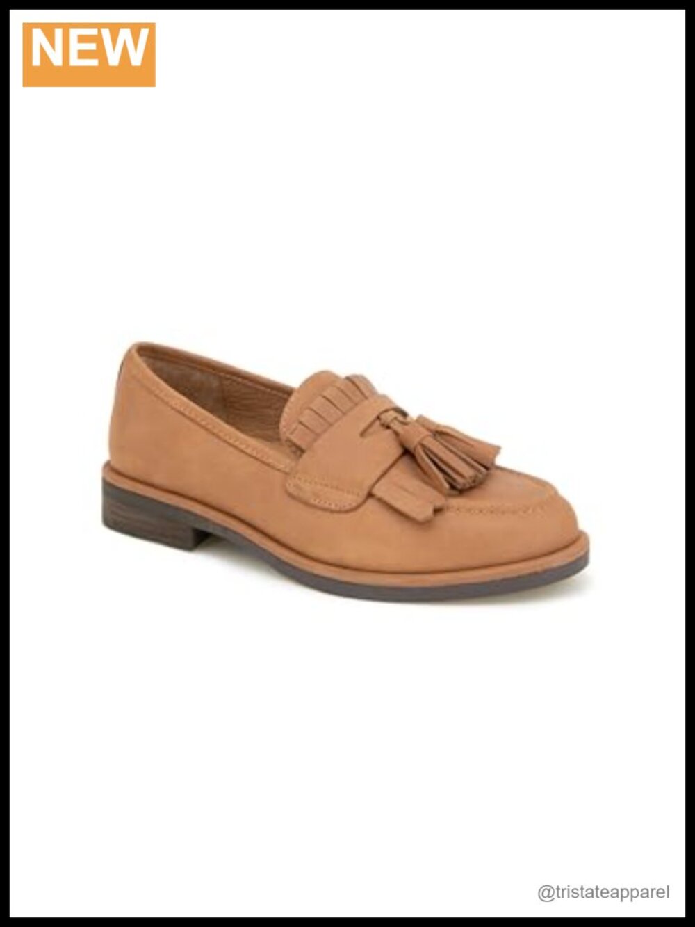 Leather Arch Support Loafer Flat with Tassel